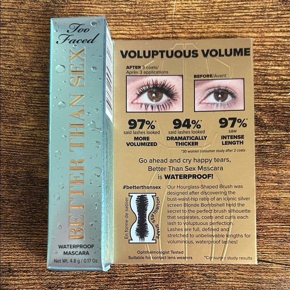 Too Faced Other - Too Faced Better Than Sex Waterproof Mascara - Blue Box